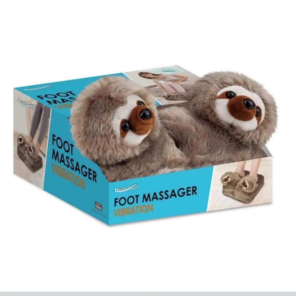 Sloth faux fur vibrating Foot Massager new‎